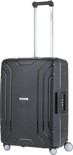 CarryOn Steward TSA Reiskoffer - 65cm Trolley Met Kliksloten - Dubbele Wielen - Zwart