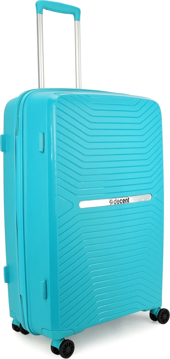 Decent CROSS-ONE PP Trolley 76 Cm - 94 Liter - TSA Slot - Lightblue 4 Decent CROSS-ONE PP Trolley 76 Cm - 94 Liter - TSA Slot - Lightblue - Afbeelding 2