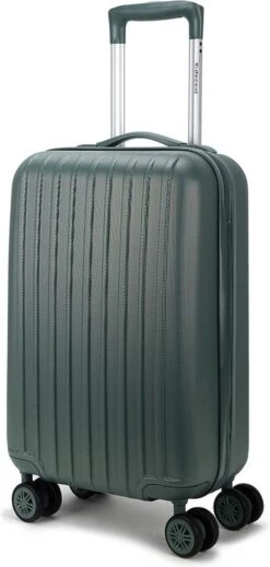 Decent Handbagage Koffer / Trolley / Reiskoffer - 55 Cm - 38 Liter - ABS - Tranporto - Groen -Bagage Kortingen Winkel 571x1200 1