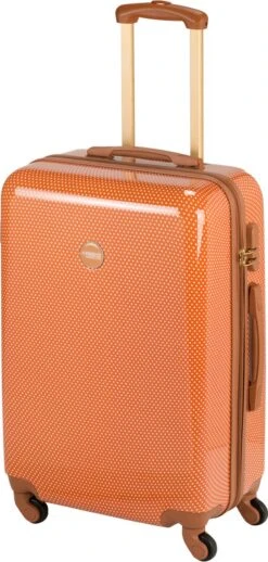 Princess Traveller Trendy Dots - Reiskoffer - Terra - M - 66cm -Bagage Kortingen Winkel 572x1200 10