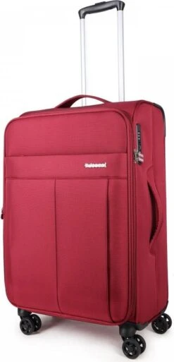 Decent D-Upright Medium Koffer - 66 Cm Expandable - TSA Slot - Bordeaux Rood -Bagage Kortingen Winkel 578x1200 11