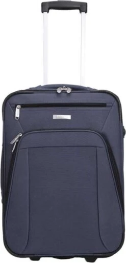Decent Basic-Line Medium Trolley 63 Cm - Donkerblauw