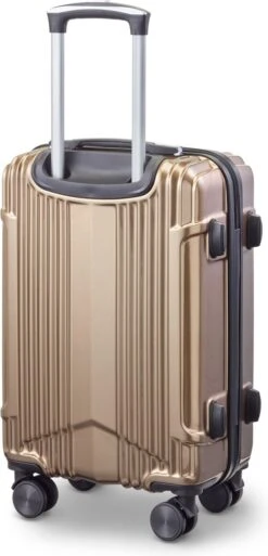 Tesla PC - Handbagage Koffer - 55x35x20 Cm - 4 Wielen - Goud 9 Tesla PC - Handbagage Koffer - 55x35x20 Cm - 4 Wielen - Goud -Bagage Kortingen Winkel 578x1200 6