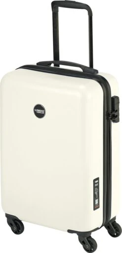 Princess Traveller PT01 - Handbagagekoffer - Pearl White - S - 55cm -Bagage Kortingen Winkel 581x1200 4