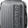 Swiss - Lausanne - Handbagage Koffer - 4 Wielen - TSA-Cijferslot - Grijs
