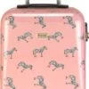 Princess Traveller Trendy Animal Collection - Handbagage Koffer - Zebra - Roze - 56cm -Bagage Kortingen Winkel 582x1200 8