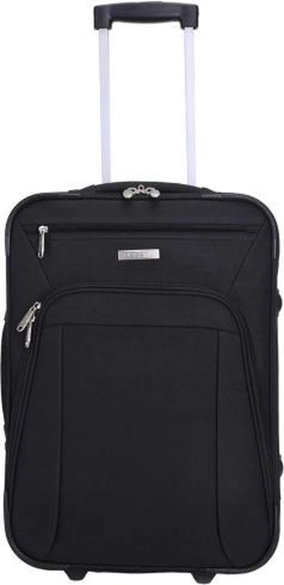 Decent Basic-Line Handbagage Trolley 53 Cm - Zwart 17 Decent Basic-Line Handbagage Trolley 53 Cm - Zwart - Afbeelding 15
