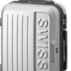 Swiss - Lausanne - Handbagage Koffer - 4 Wielen - TSA-Cijferslot - Zilver -Bagage Kortingen Winkel 586x1200