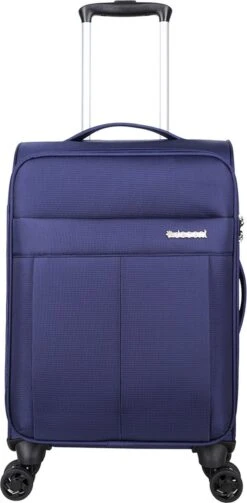 Decent D-Upright Handbagage Koffer - 55 Cm - TSA Slot - Donkerblauw -Bagage Kortingen Winkel 589x1200 1