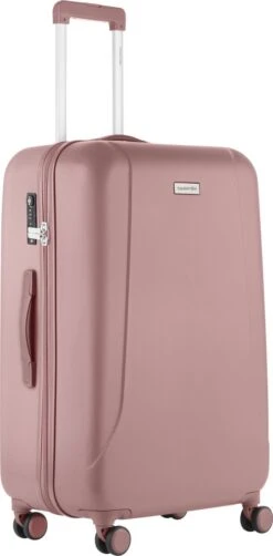 CarryOn Skyhopper Reiskoffer - 78cm TSA Trolley Met OKOBAN - Dubbele Wielen - Old Pink
