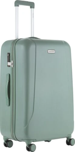 CarryOn Skyhopper Reiskoffer - 78cm TSA Trolley Met OKOBAN - Dubbele Wielen - Olijf