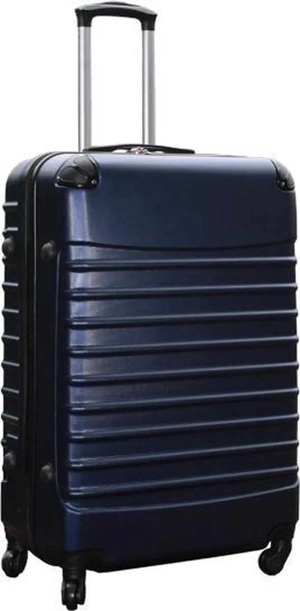 Travelerz Reiskoffer Met Wielen 95 Liter - Lichtgewicht - Cijferslot - Donker Blauw 3 Travelerz Reiskoffer Met Wielen 95 Liter - Lichtgewicht - Cijferslot - Donker Blauw