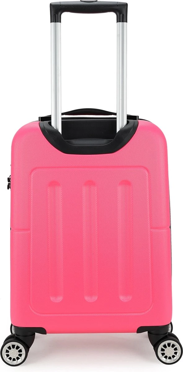 Decent Handbagage Koffer / Trolley / Reiskoffer - 50 Cm - 32 Liter - ABS - Neon-Fix - Roze 19 Decent Handbagage Koffer / Trolley / Reiskoffer - 50 Cm - 32 Liter - ABS - Neon-Fix - Roze - Afbeelding 17