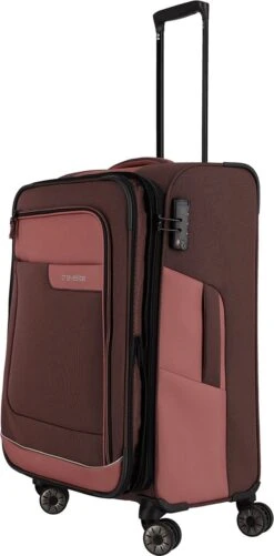 Travelite Zachte Koffer / Trolley / Reiskoffer - Viia - 67 Cm (medium) - Roze -Bagage Kortingen Winkel 592x1200 8