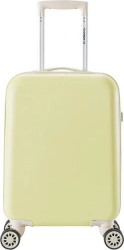 Decent Star Maxx Handbagage Koffer - 55 Cm - TSA Slot - Pastel Geel