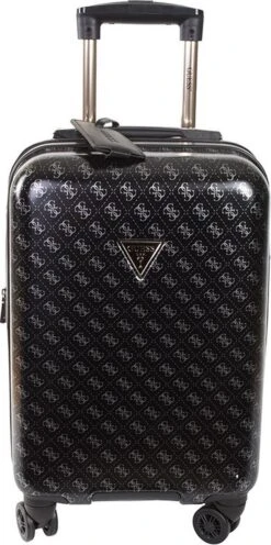 Guess Trolley Jesco Dames Koffer - Coal Logo -Bagage Kortingen Winkel 598x1200 4