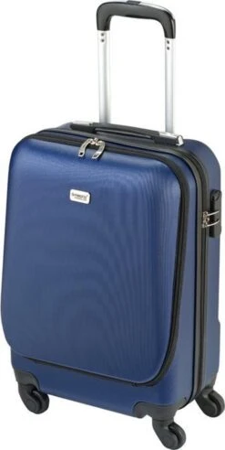 Princess Traveller Sydney - Handbagagekoffer - Laptop Vak - Blauw - S - 55cm -Bagage Kortingen Winkel 602x1200