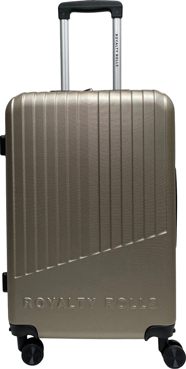 Royalty Rolls Amsterdam M Reiskoffer 67 Cm - 61 Liter - Champagne 4 Royalty Rolls Amsterdam M Reiskoffer 67 Cm - 61 Liter - Champagne - Afbeelding 2