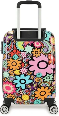 Decent Forenza Handbagage Koffer - 55 Cm - Flowers -Bagage Kortingen Winkel 608x1200