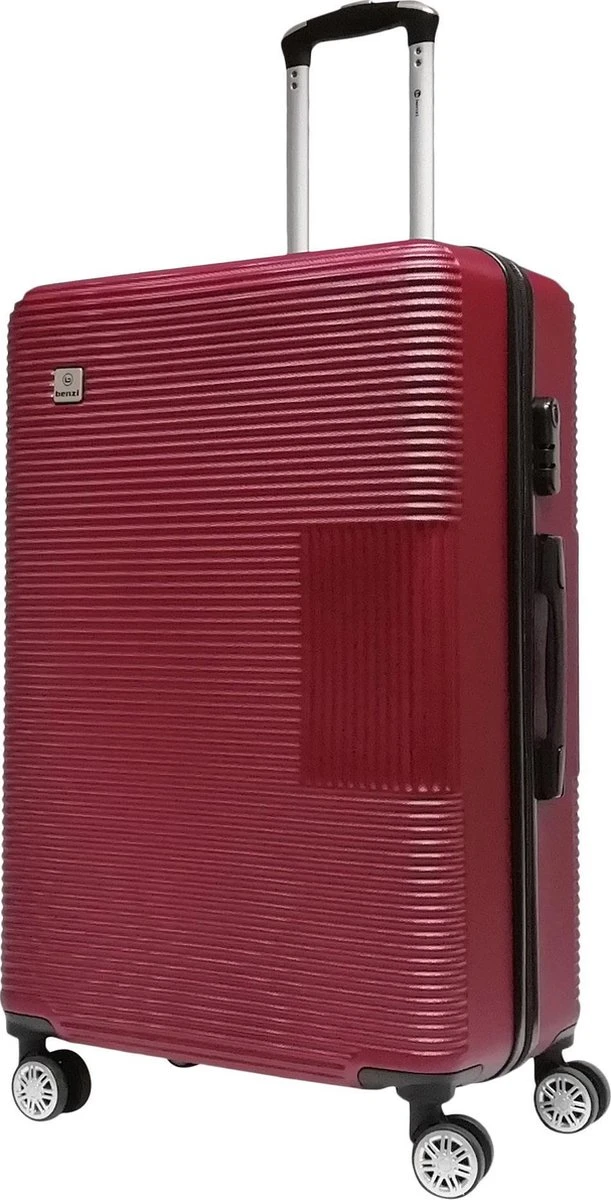 Benzi Obejo Large Koffer - 75 Cm - Bordeaux Rood 3 Benzi Obejo Large Koffer - 75 Cm - Bordeaux Rood