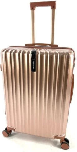 AATravel XL Reiskoffer - Trolley ABS - Met Dubbele Wielen - 73 Cm - 100 Liter - Roze