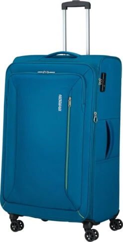 American Tourister Reiskoffer - Hyperspeed Spinner 80/30 Tsa Uitbreidbaar Deep Teal -Bagage Kortingen Winkel 613x1200 1