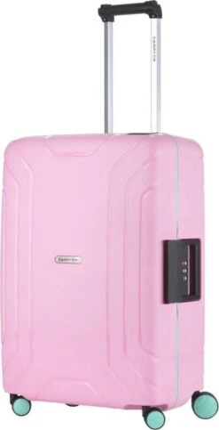 CarryOn Steward TSA Reiskoffer - 65cm Trolley Met Kliksloten - Dubbele Wielen - Roze 29 CarryOn Steward TSA Reiskoffer - 65cm Trolley Met Kliksloten - Dubbele Wielen - Roze -Bagage Kortingen Winkel 614x1200 5