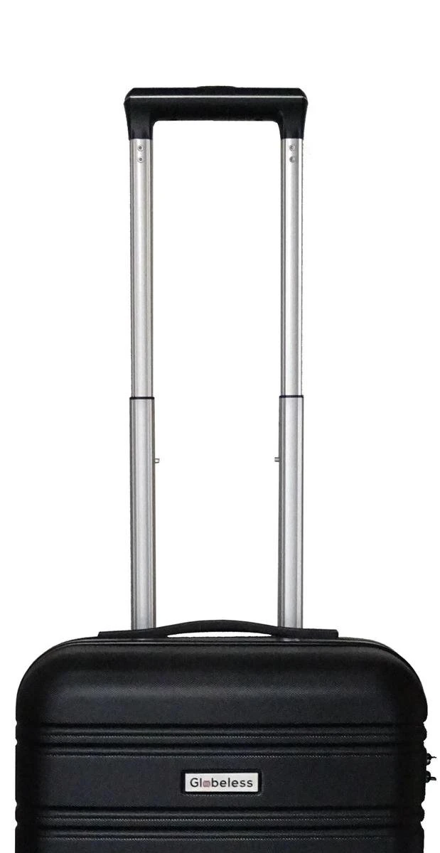 Globeless Handbagage Koffer - TSA Slot - 55x35x20cm - IATA Standaard Trolley - Zwart 6 Globeless Handbagage Koffer - TSA Slot - 55x35x20cm - IATA Standaard Trolley - Zwart - Afbeelding 4