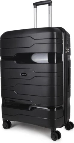 Decent ONE-CITY Large Koffer - 76 Cm - TSA Slot - Zwart