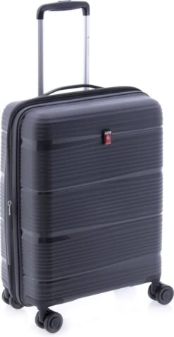 Gladiator Bionic S Handbagage Koffer Expandable - 55 Cm - TSA Slot - Zwart -Bagage Kortingen Winkel 623x1200 2