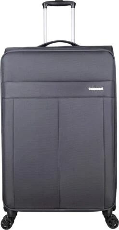 Decent D-Upright Large Koffer - 76 Cm Expandable - TSA Slot - Grijs -Bagage Kortingen Winkel 625x1200 10