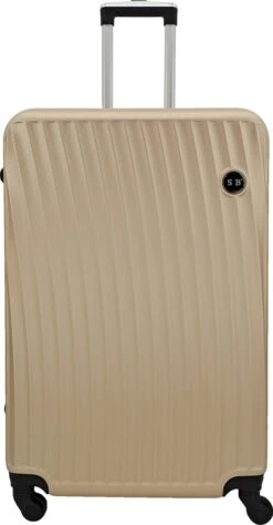 SB Travelbags Bagage Koffer 75cm 4 Wielen Trolley - Champagne