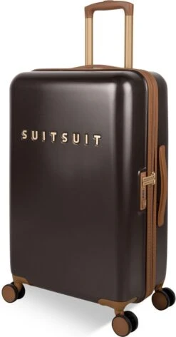 SUITSUIT - Fab Seventies Classic - Espresso Black - Reiskoffer (66 Cm) -Bagage Kortingen Winkel 626x1200 1