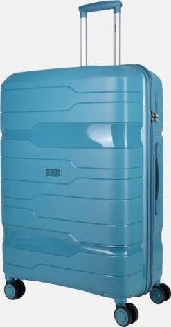 Decent ONE-CITY Large Koffer - 76 Cm - TSA Slot - Petrol -Bagage Kortingen Winkel 627x1200 2