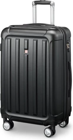 Swiss Alps - Reiskoffer - 68 Cm - 4 Wielen - Zwart