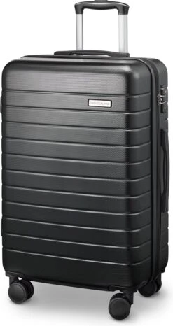 Swiss Alpine 2.0 - Reiskoffer - 67 Cm - 4 Wielen - Zwart