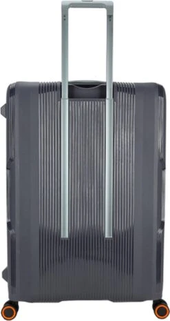 Decent Koffer / Trolley / Reiskoffer - 77 X 54.5 X 31.5 Cm - 116 Liter - Polypropyleen - Maat XL - On-Tour - Grijs -Bagage Kortingen Winkel 638x1200 9