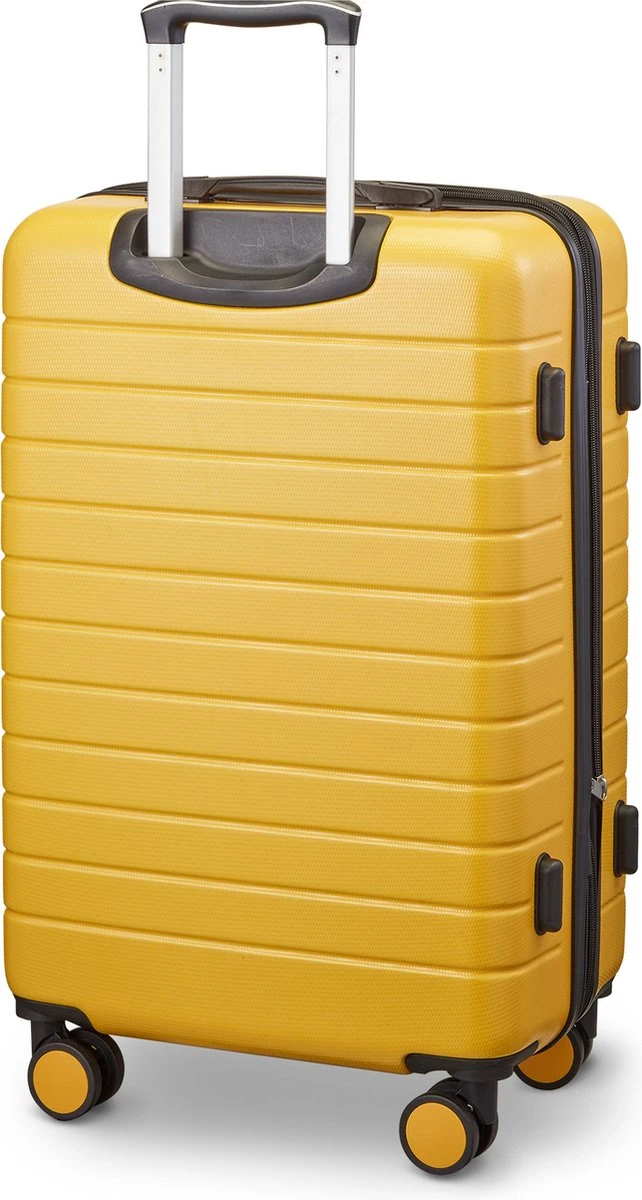 Swiss Alpine 2.0 - Reiskoffer - 67 Cm - 4 Wielen - Geel 4 Swiss Alpine 2.0 - Reiskoffer - 67 Cm - 4 Wielen - Geel - Afbeelding 2