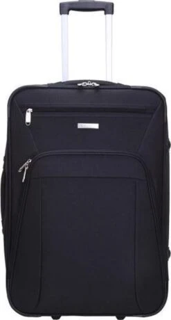 Decent Basic-Line Medium Trolley 63 Cm - Zwart -Bagage Kortingen Winkel 644x1200 4