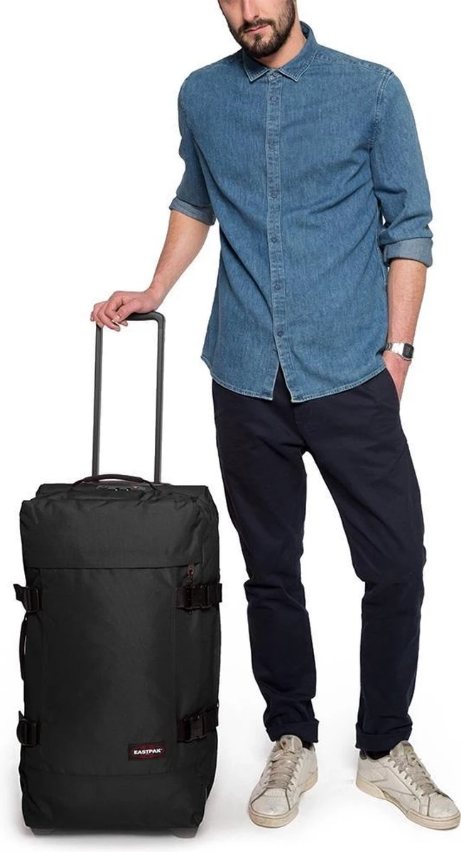 Eastpak TRANVERZ M Reiskoffer (67 X 35.5 X 30 Cm) - Black 19 Eastpak TRANVERZ M Reiskoffer (67 X 35.5 X 30 Cm) - Black - Afbeelding 17