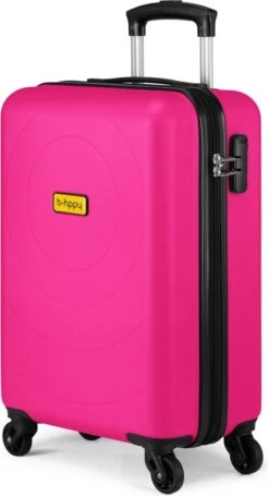 BHPPY - Flamingo Pink - Handbagage (55 Cm) -Bagage Kortingen Winkel 651x1200