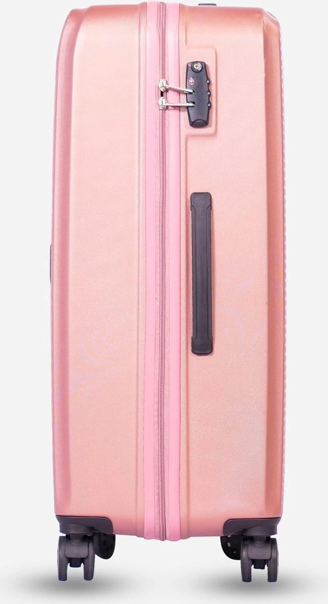 ©TROLLEYZ - Ibiza No.3 - Reiskoffer 78cm Met TSA Slot - Dubbele Wielen - 360° Spinners - 100% ABS - Reiskoffer In Cosmopolitan Pink 10 ©TROLLEYZ - Ibiza No.3 - Reiskoffer 78cm Met TSA Slot - Dubbele Wielen - 360° Spinners - 100% ABS - Reiskoffer In Cosmopolitan Pink - Afbeelding 8