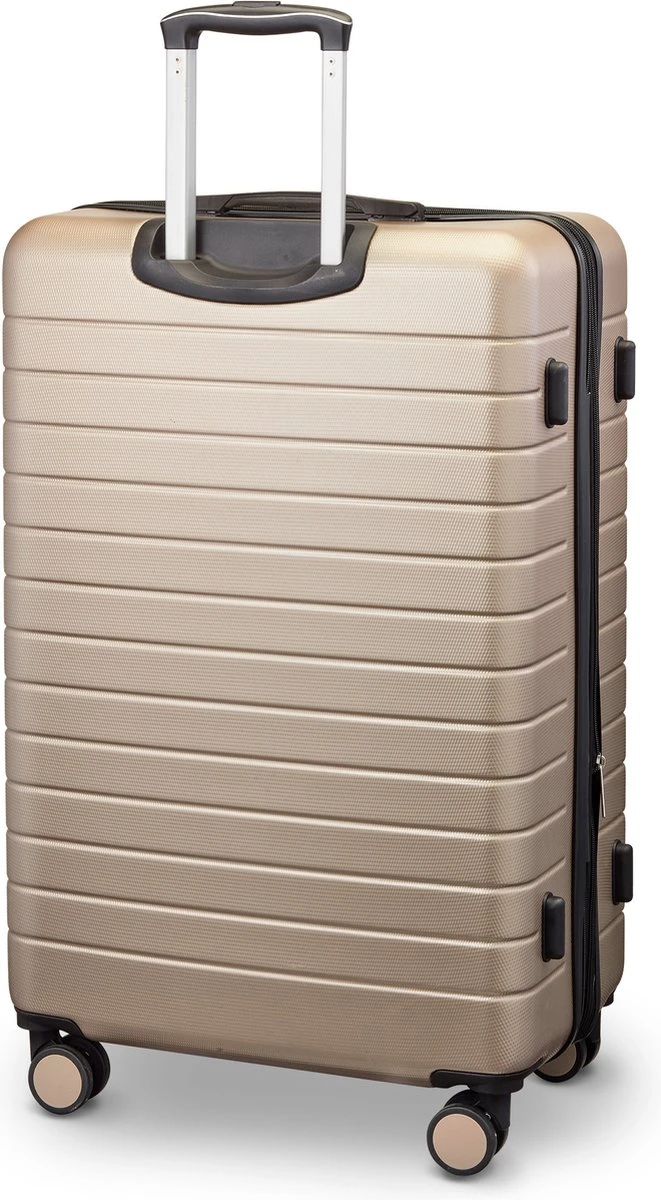 Swiss Alpine 2.0 - Reiskoffer- 77 Cm - 4 Wielen - Champagne - Goud 4 Swiss Alpine 2.0 - Reiskoffer- 77 Cm - 4 Wielen - Champagne - Goud - Afbeelding 2