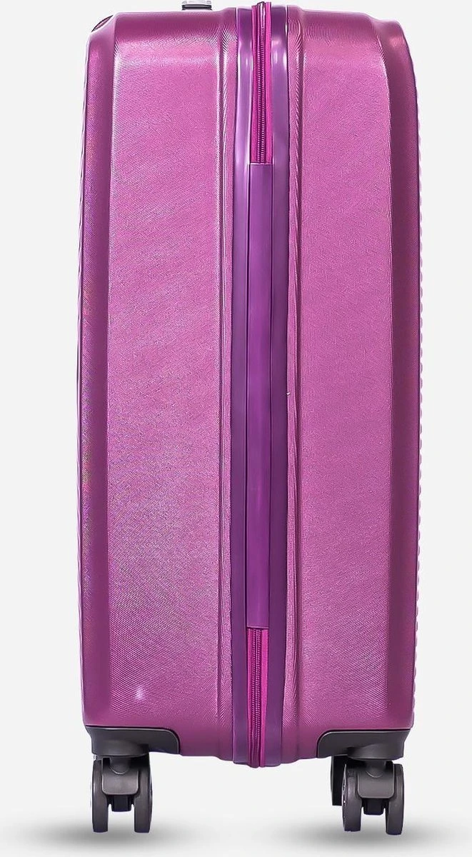 ©TROLLEYZ - Ibiza No.3 - Reiskoffer 69cm Met TSA Slot - Dubbele Wielen - 360° Spinners - 100% ABS - Reiskoffer In Dazzling Purple 4 ©TROLLEYZ - Ibiza No.3 - Reiskoffer 69cm Met TSA Slot - Dubbele Wielen - 360° Spinners - 100% ABS - Reiskoffer In Dazzling Purple - Afbeelding 2