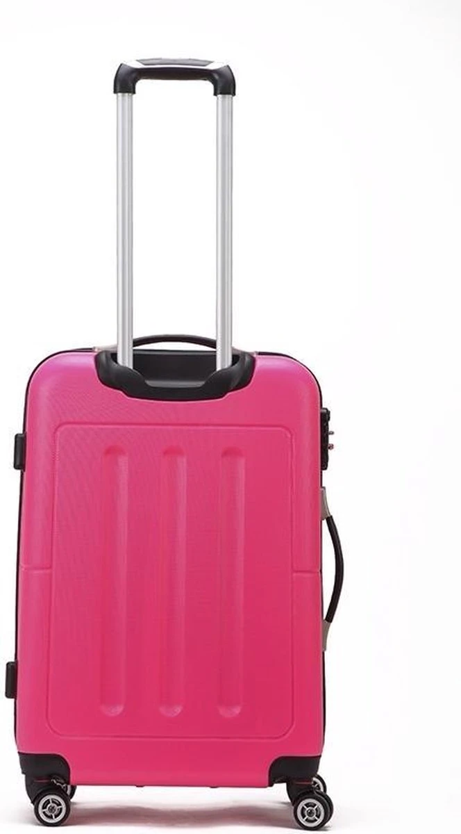 Decent Handbagage Koffer / Trolley / Reiskoffer - 50 Cm - 32 Liter - ABS - Neon-Fix - Roze 5 Decent Handbagage Koffer / Trolley / Reiskoffer - 50 Cm - 32 Liter - ABS - Neon-Fix - Roze - Afbeelding 3