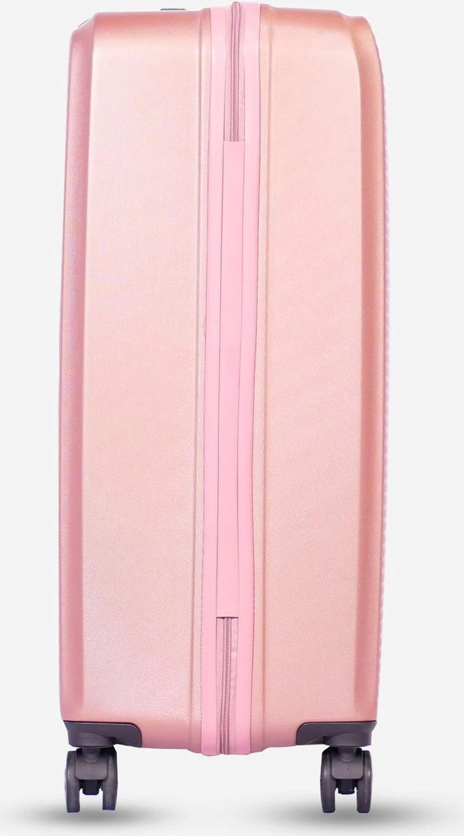 ©TROLLEYZ - Ibiza No.3 - Reiskoffer 78cm Met TSA Slot - Dubbele Wielen - 360° Spinners - 100% ABS - Reiskoffer In Cosmopolitan Pink 4 ©TROLLEYZ - Ibiza No.3 - Reiskoffer 78cm Met TSA Slot - Dubbele Wielen - 360° Spinners - 100% ABS - Reiskoffer In Cosmopolitan Pink - Afbeelding 2