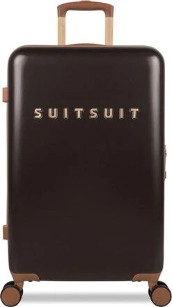 SUITSUIT - Fab Seventies Classic - Espresso Black - Reiskoffer (66 Cm) -Bagage Kortingen Winkel 672x1200 1