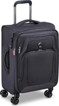 Delsey Optimax Lite Handbagage Koffer 55cm - Zwart -Bagage Kortingen Winkel 674x1200