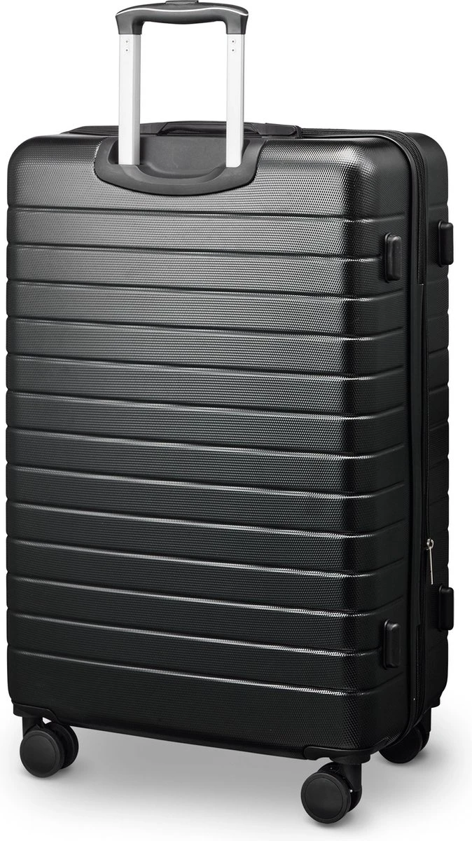 Swiss Alpine 2.0 - Reiskoffer- 77 Cm - 4 Wielen - Zwart 4 Swiss Alpine 2.0 - Reiskoffer- 77 Cm - 4 Wielen - Zwart - Afbeelding 2