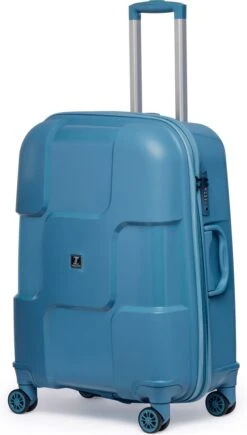 ©TROLLEYZ - Venice No.10 - Reiskoffer - 69cm Met TSA Slot - Dubbele Wielen - 360° Spinners - 100% Polypropyleen - Reiskoffer In Ice Blue -Bagage Kortingen Winkel 682x1200 3